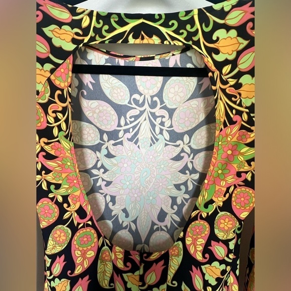 Zara Bodycon Paisley Boho Mini Dress Size M - Picture 6 of 8